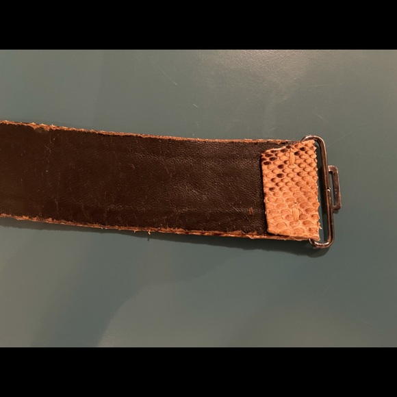 Vintage Christian Dior snake skin belt